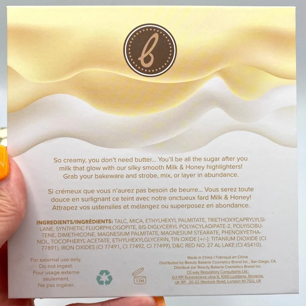 Beauty Bakerie Milk & Honey Highlighter Palette BNIB Glow Makeup Face Palette